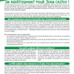 UN AVERTISSEMENT POUR JEAN CASTEX !
