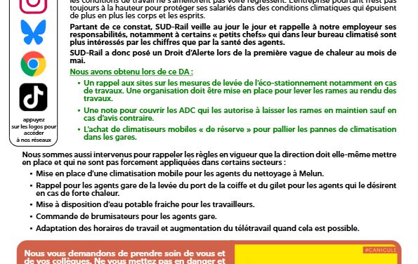 Tract CSSCT D/R « Fortes chaleurs »