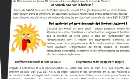 SUD-AX’TION TGV SE / Fortes Chaleurs Juin 2026