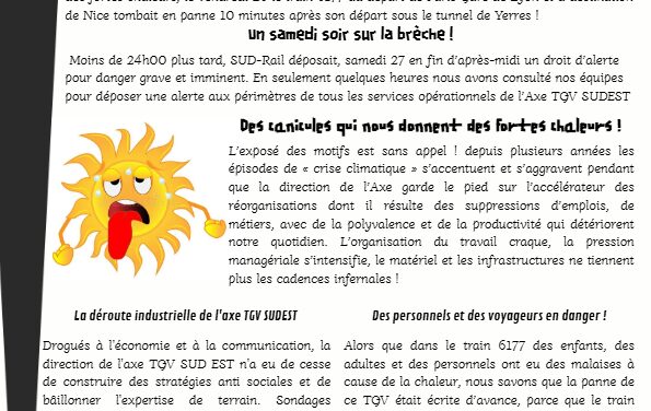 SUD-AX’TION TGV SE / Fortes Chaleurs Juin 2026