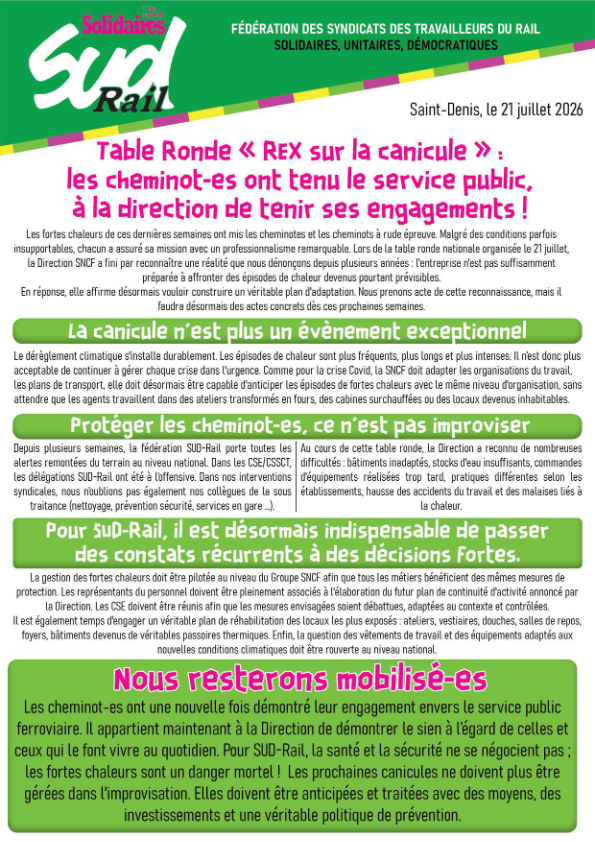 Table ronde « REX canicule »