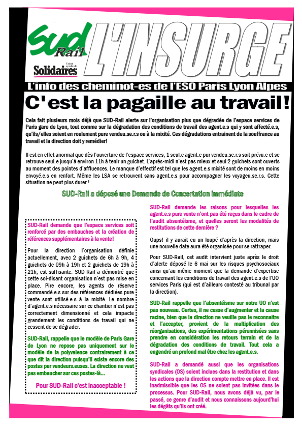 L’Insurgé de l’ESO PLA Juillet 2026