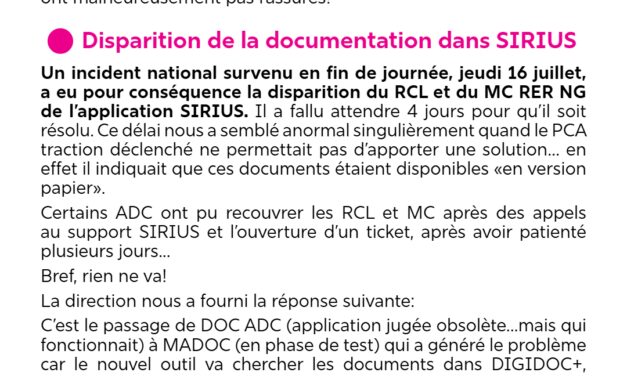 DCI DEDP D/R Système informatiques