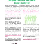 Nettoyage ferroviaire: des salaires toujours au plus bas!