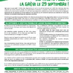 SUD-RAIL APPELLE À LA GRÈVE LE 29 SEPTEMBRE !