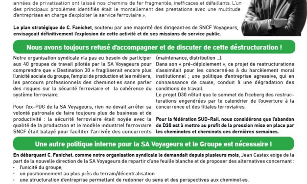 IL FAUT RÉUNIFIER LES ACTIVITÉS !